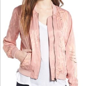 BlankNYC Satin Bomber Jacket